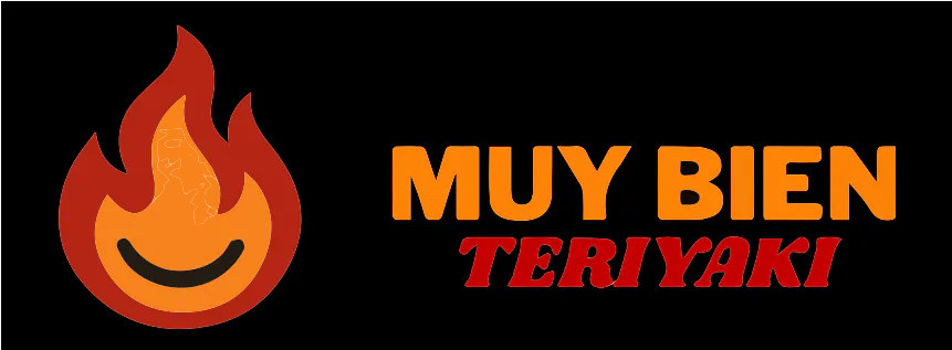 Restaurant logo with flame and smile design